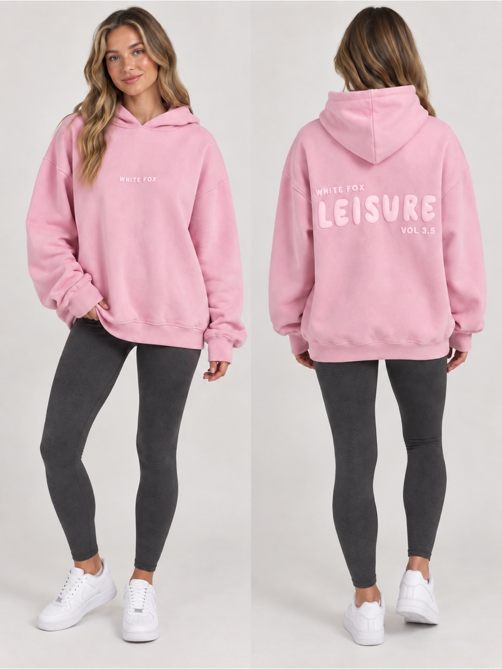White Fox Leisure Volume 3.5 Pink Hoodie size M/L